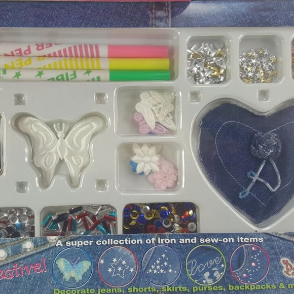⭐ NEW ⭐ Singer Decorate Your Denim Party  Pack: Iron & Sew On Denim Decorations - Picture 9 of 9